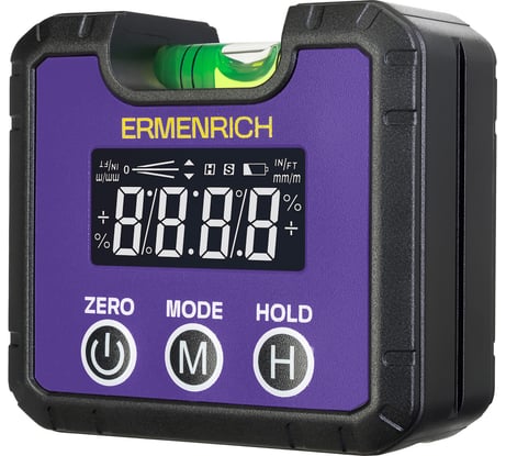 Цифровой уровень Ermenrich Verk LQ30, фиолетовый 85692