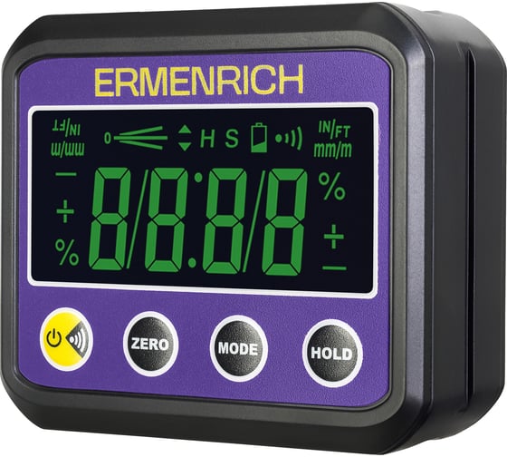 Цифровой уровень Ermenrich Verk LQ30, фиолетовый 85692