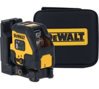 Аккумуляторный лазерный нивелир DEWALT DCLE14201GB, зеленый луч, 45м, со встроенной АКБ, в чехле DCLE14201GB-XJ