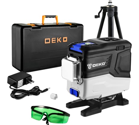 Лазерный самовыравнивающийся профессиональный уровень в кейсе DEKO LL12-HVR SET 2 PREMIUM со штативом 1 м (12 линий) 065-0105-1