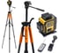 Комплект Профессиональный лазерный уровень INSTRUMAX LINEPRO 4D BAZA SET + Штатив (для лазерного уровня, усиленный, подъемный механизм, ¼ дюйма) ACULA STAND 1700 IM0213 1