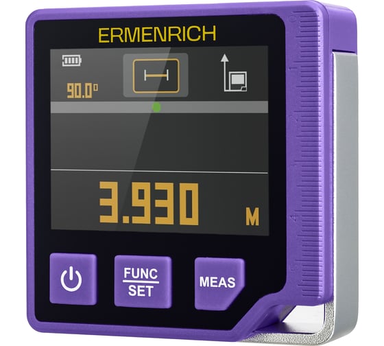 Цифровой уровень с лазерной рулеткой («3 в 1») Verk LQ60 Ermenrich 86260