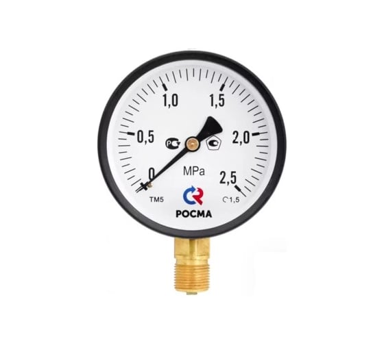 Манометр РОСМА ТМ-210Р.00 радиальный (0-40МПа) G1/4 2.5, ДК50мм D070-06132