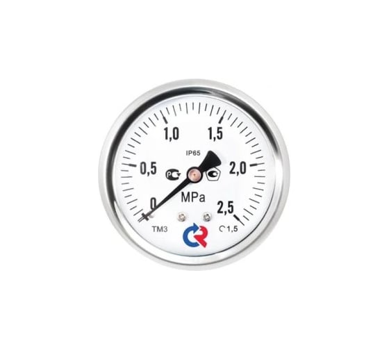 Манометр РОСМА ТМ-321Т осевой (0-1.6МПа) М12х1.5 1.5, ДК63мм, виброустойчивый, коррозионностойкий, сухой D240-00632