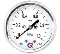 Вакуумметр РОСМА ТВ-121Т осевой (-0.1-0МПа) G1/8 2.5, ДК40мм, виброустойчивый, коррозионностойкий, сухой D070-03503