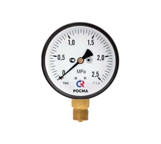 Манометр РОСМА ТМ-510Р.00 радиальный (0-40МПа) М20х1.5 1, ДК100мм D270-08512