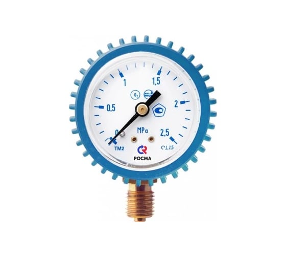Манометр РОСМА ТМ-210Р.00 радиальный (0-0.25МПа) М12х1.5 2.5, ДК50мм, кислород D070-01625