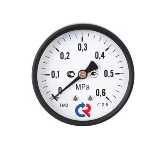 Манометр РОСМА ТМ-310Т.00 осевой (0-0.4МПа) М12х1.5 2.5, ДК63мм D070-06172