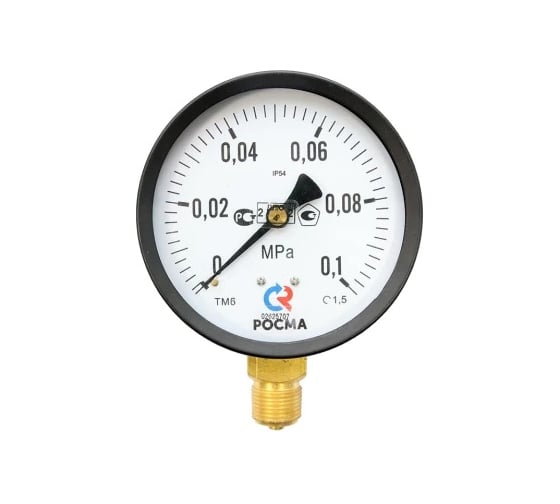 Манометр РОСМА ТМ-610Р.00 радиальный (0-0.1МПа) М20х1.5 IP54 1.5, ДК150мм D270-08568