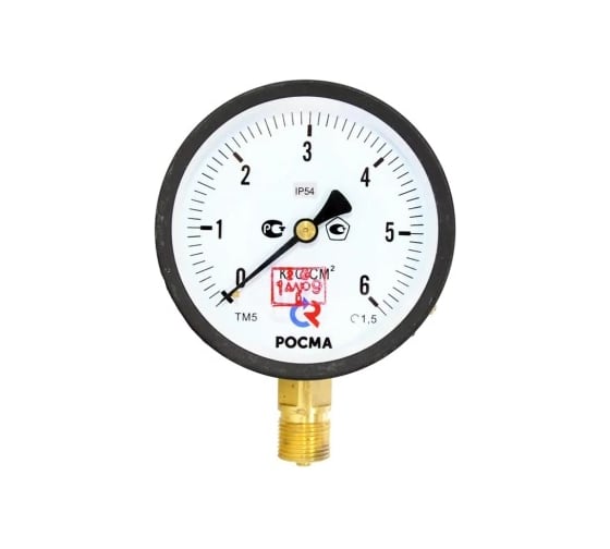 Манометр РОСМА ТМ-510Р.00 радиальный (0-6МПа) М20х1.5 IP54 1.5, ДК100мм D070-04559