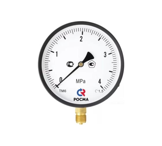 Манометр РОСМА ТМ-610Р.00 радиальный (0-250кгс/см2) М20х1.5 1.5, ДК150мм D070-06274