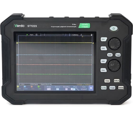 Осциллограф планшетного типа VERDO 120 МГц, 2 канала, 8 бит с поверкой ST1223 ST122300-СП