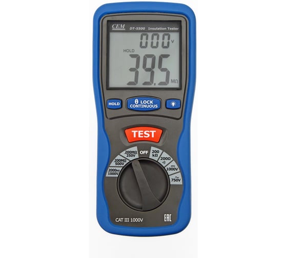 Цифровой тестер изоляции с поверкой СЕМ DT-5500 685521 1