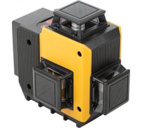 Уровень лазерный самоуспокаивающийся аккумуляторный FIT Li-Ion, мультипризменный 3х360, зеленый луч, диапазон 20 м, кейс 18670