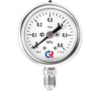 Манометр РОСМА ТМ-521Р радиальный (0-60МПа) М20х1.5 1.0, ДК100мм, виброустойчивый, коррозионностойкий, сухой D240-00787