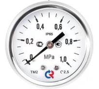 Манометр РОСМА ТМ-121Т осевой (0-1.6МПа) G1/8 2.5, ДК40мм, виброустойчивый, коррозионностойкий, сухой D240-00546