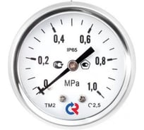 Манометр РОСМА ТМ-221Т, осевой (0-2,5 МПа), М12х1,5, класс 2,5, диаметр корпуса 50 мм, виброустойчивый, коррозионностойкий, сухой D240-00571