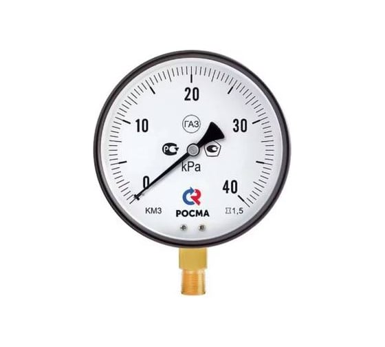 Манометр Росма КМ-31Р радиальный (0-60кПа) М20х1.5 1.5, ДК150мм D070-06563 1