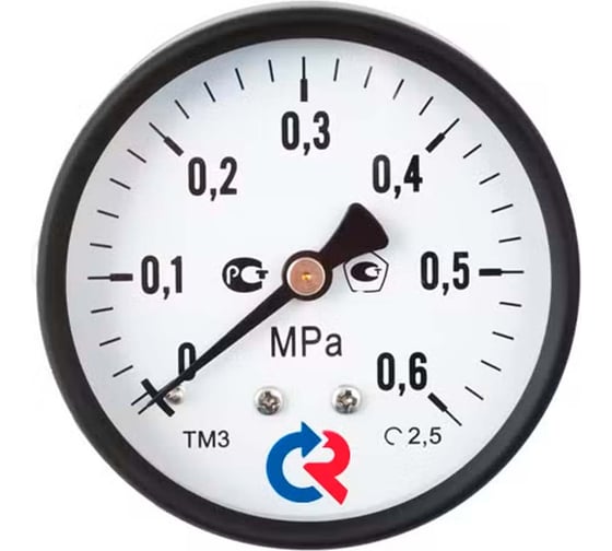 Манометр Росма ТМ-310Т.00 осевой (0-6МПа) G1/4 1.5, ДК63мм D270-08439