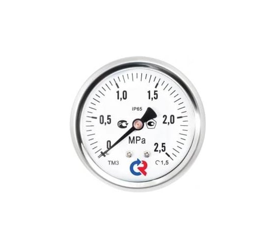 Манометр Росма ТМ-321Т осевой (0-6МПа) М12х1.5 1.5, ДК63мм, виброустойчивый, коррозионностойкий, сухой D240-00628