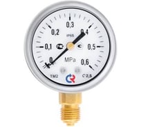 Манометр Росма ТМ-220Р.00 радиальный (0-1.6МПа) G1/4 2.5, ДК50мм, виброустойчивый, сухой D070-03675