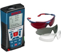 Лазерный дальномер Bosch GLM 150 + комплект очков UVEX 0.615.994.E04