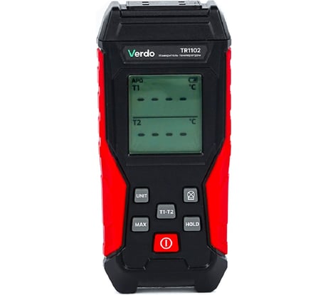 Измеритель температуры с выносным зондом Verdo TR1102 K-типа, 2 канала с поверкой TR111020-СП