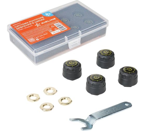 Система контроля давления в шинах Airline TPMS с Bluetooth, 4 внешних датчика AEBJ003 1