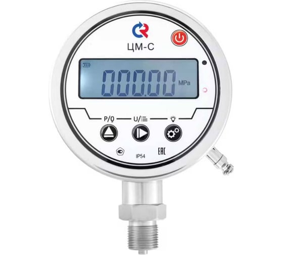 Вакуумметр Росма ЦМ-С-В-521Р (-0.1-0MPa) М20х1.5 0.25 24В 4-20мА+2PNP цифровой 100мм, тип - ЦМ-С-В-521Р, -0.1-0МПа, класс точности 0.25 D070-08969
