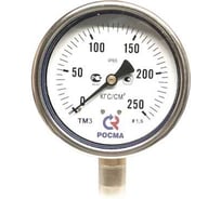 Манометр Росма радиальный ТМ-320Р.00 (0-4кгс/см2) M12x1.5 2.5 виброустойчивый 63мм, хром D070-03700
