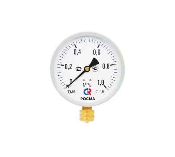 Манометр Росма ТМ-510Р.00 радиальный (0-25кгс/см2) М20х1.5 1.5, ДК100мм, модель 2 D270-08425