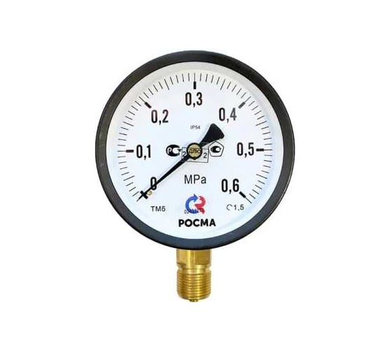 Манометр Росма ТМ-610Р.00 радиальный (0-0.6МПа) М20х1.5 IP54 1.5, ДК150мм D270-08572