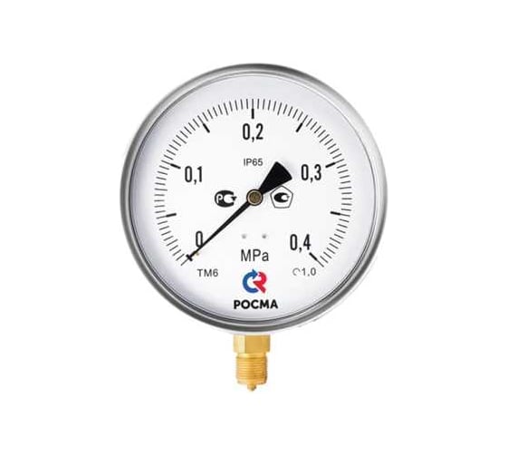 Манометр Росма ТМ-620Р.00 радиальный (0-25МПа) М20х1.5 1, ДК150мм, виброустойчивый, сухой D070-03902