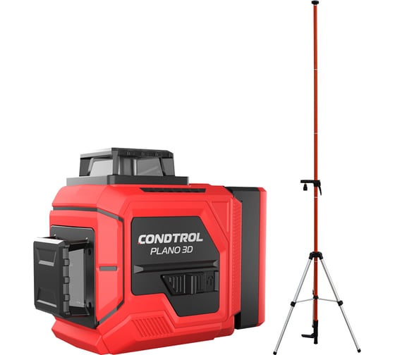 Лазерный нивелир Condtrol PLANO 3D + Распорная штанга-штатив Pillar 1-2-357