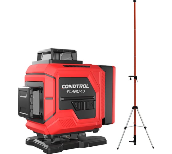 Лазерный нивелир Condtrol PLANO 4D + Распорная штанга-штатив Pillar 1-2-360