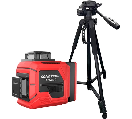 Лазерный нивелир Condtrol PLANO 3D + Штатив H160 с элевационной головкой (1/4) 1-2-359