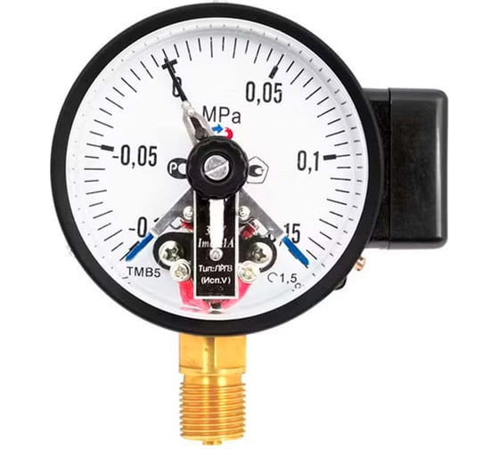 Манометр радиальный Росма ТМ-510Р.05 10 бар, электроприставка V, 100 мм D070-01721