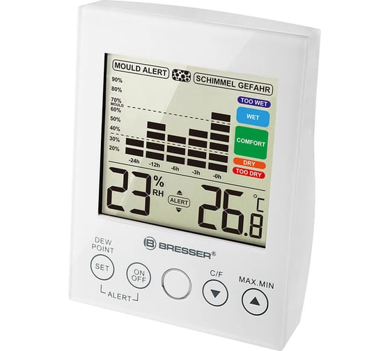 Гигрометр Bresser Mould Alert, белый 73275