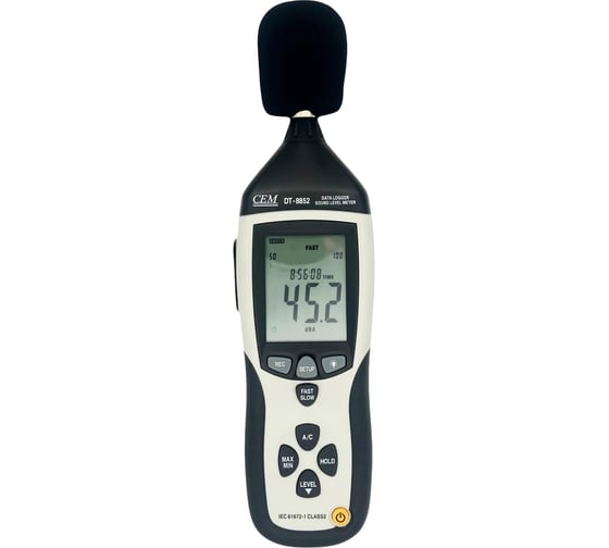 Шумомер цифровой СЕМ DT-8852 с функцией регистратора с поверкой 685767