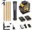 Комплект профессионального лазерного уровня INSTRUMAX LINEPRO 4D BAZA Set+Штанга для лазерного уровня с треногой ACULA STAND 3200 OPTIMA SET (макс. высота 3,2 м, магнит. крепление, резьба 1/4, 5/8, микролифт, плавный поворот) (2 АКБ, пульт ду) IM0238 1