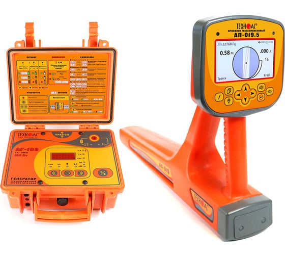 Трассоискатель ООО Техно-Ас с цветным экраном и функцией сохранения GPS/ГЛОНАСС координат Успех АГ-309.50ЦК 00-Б0010637