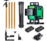 Профессиональный комплект INSTRUMAX Лазерный уровень GL 4-360 BAZA SET+Штанга для лазерного уровня с треногой ACULA STAND 3200 OPTIMA SET (макс. высота 3,2 м, магнит. крепление, резьба 1/4, 5/8, микролифт, плавный поворот) (2 АКБ, пульт ду) IM0240 1