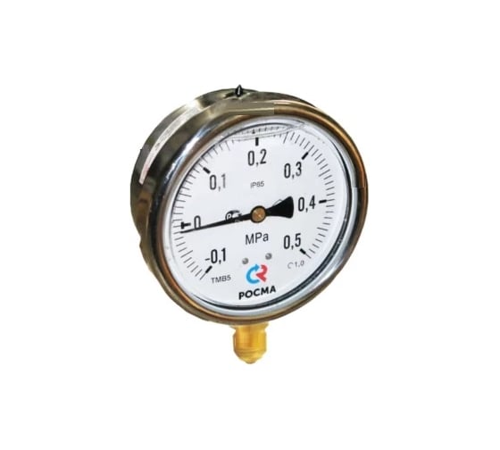 Мановакуумметр Росма ТМВ-520Р.00 ТМВ-520Р радиальный (-0.1-0.3МПа) 1, ДК100мм, виброустойчивый D240-00996
