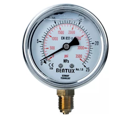 Манометр гидравлический Garwin 0-250 атм 63 мм G1/4 глицериновый для наборов серии A85 A85650-250