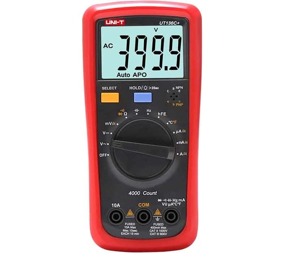 Цифровой портативный мультиметр UNI-T UT136C+ 00-00008582