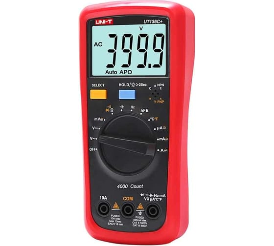 Цифровой портативный мультиметр UNI-T UT136C+ 00-00008582