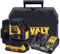 Аккумуляторный лазерный нивелир Dewalt DCLE34021D1, 18 В, зеленый луч, 55 м, с АКБ 2 Ач и ЗУ, в кейсе DCLE34021D1-QW