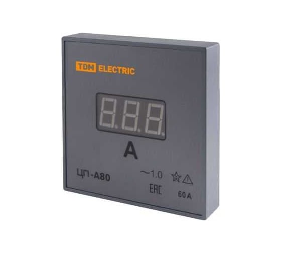 Цифровой амперметр TDM ЦП-А80 60А-1,0 без поверки SQ1102-0519
