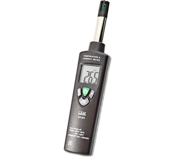 Цифровой термогигрометр с поверкой СЕМ DT-321 685286