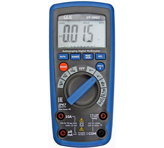 Мультиметр с поверкой СЕМ DT-9963 686627
